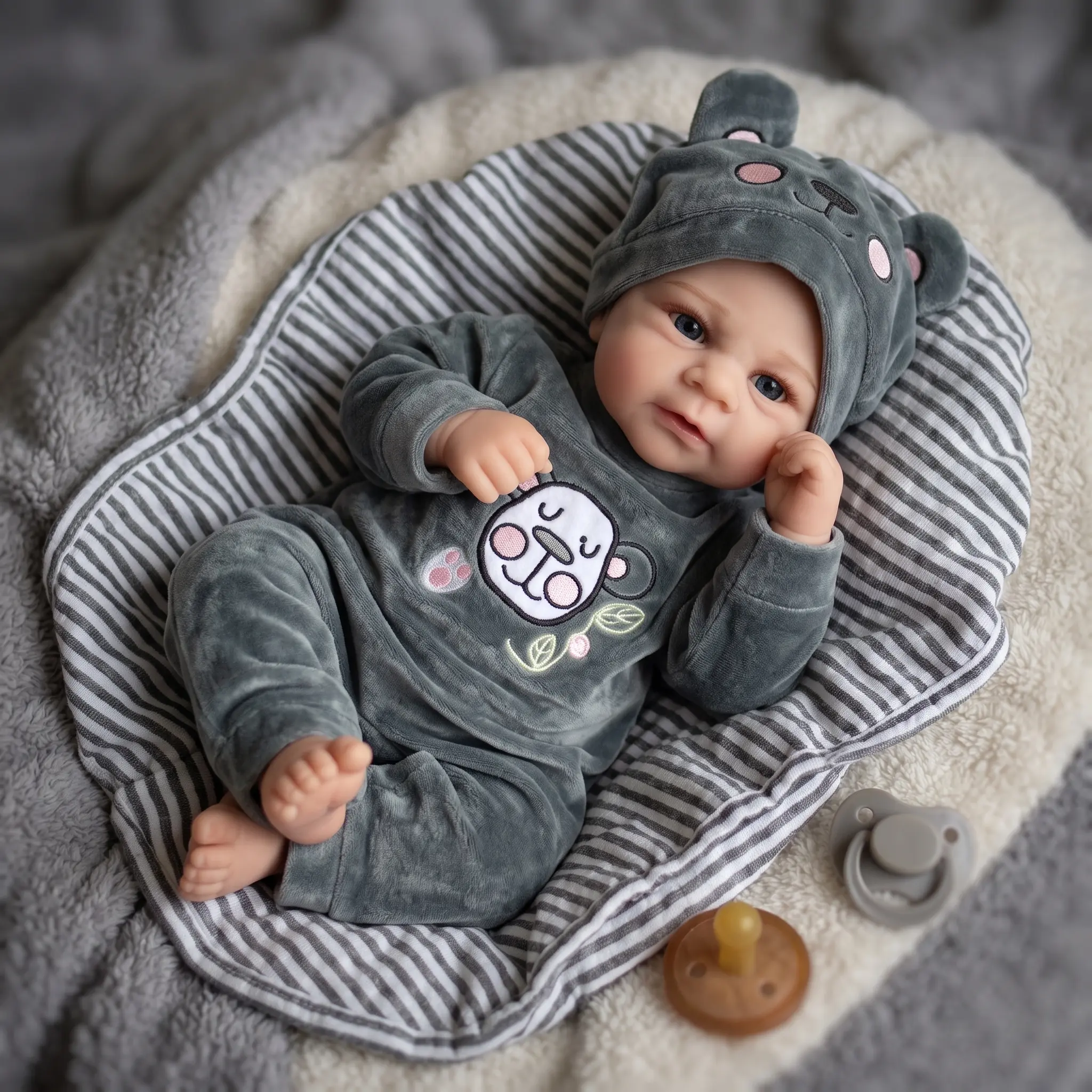 Lifelike Reborn Baby Dolls 20 Inch Full vinyl body Real Life Baby Dolls gifts for Mother's Day Valentine's Day Children's Day & Christmas