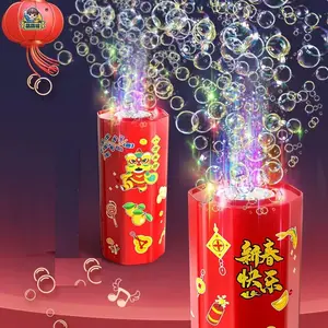 Fireworks bubble machine bubble wand blower on the ground electronic automatic landing Spring Festival gift New Year toys