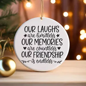 Best Friend Ornament, Friendship Ornament, Best Friend Gift, Besties Ornament, Christmas Ornament, Perfect Holiday Decoration, Acrylic Ornament