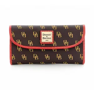 Dooney & Bourke Gretta Continental Clutch with Colored Trim