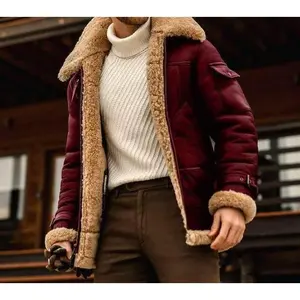 Winter Jacket Mens Military Fleece Jacket Warm Coats with Fur Collar Army Tactical Design Leather All Seasons Battle-Ready Warmth