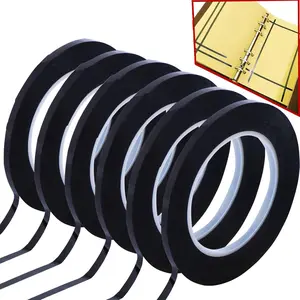 6pcs 6mm 1/4 inch Graphic Pinstripe Tape, 108 Feet Long per Roll, Self Adhesive Black Grid Marking Gridding Artist Tape for Whiteboard