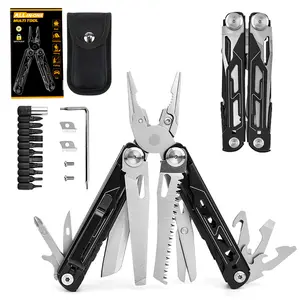 All-Steel Combination Tool Pliers, Multi-Functional Pliers, Folding Knife Pliers, Portable Emergency EDC Equipment Combination Tools For Field Use Multi-Function Pioneer Multi-Tool