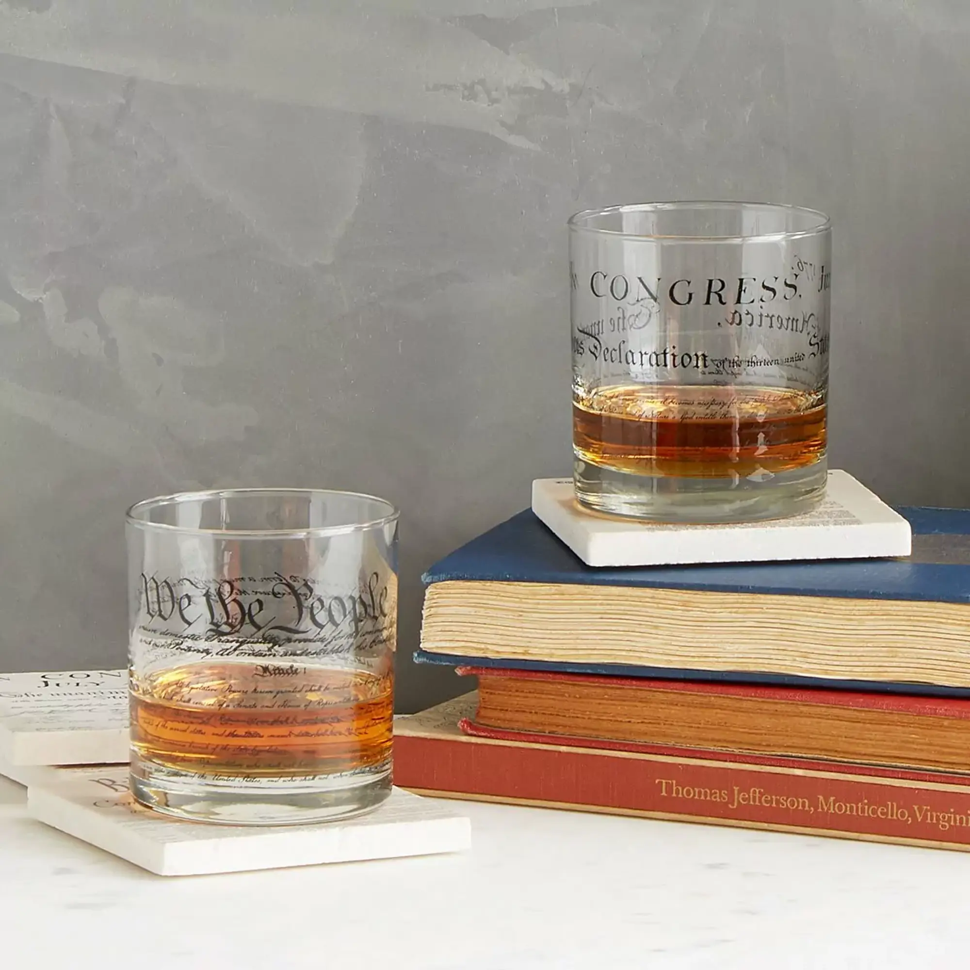 Constitution and Declaration Glasses by Well Told Design