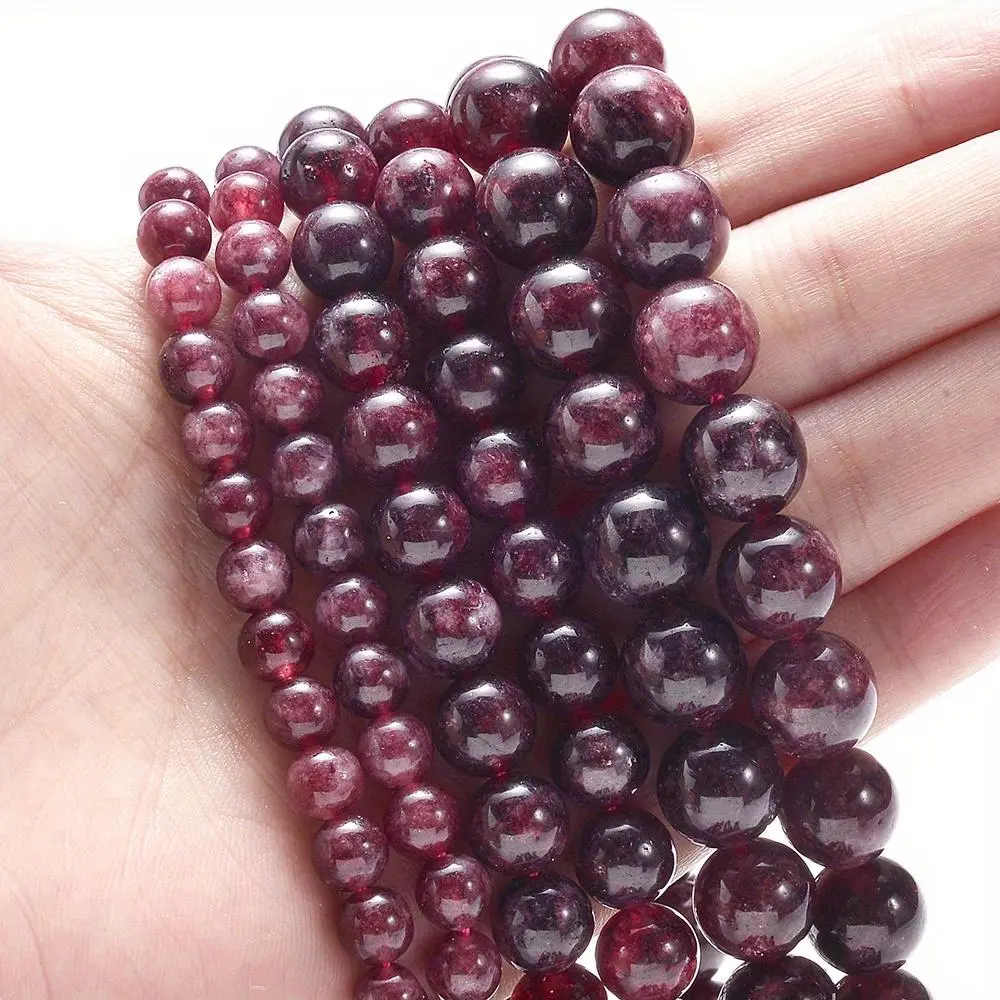 Tourmaline beads, loose circular spaced beads, used for DIY bracelets, necklaces decorations, and bell-shaped ornaments, DIY Beading Accessories