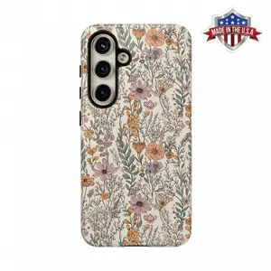 Vintage Boho Flower Phone Case |   Wildflower Cottagecore Cover Premium Film 2 in 1 Phone Case - Durable, Shock Absorbing and Stylish Protection - Compatible with iPhone 17,16, 15, Plus, Pro, Pro Max, Perfect birthday gift  Compatible with Samsung Galaxy