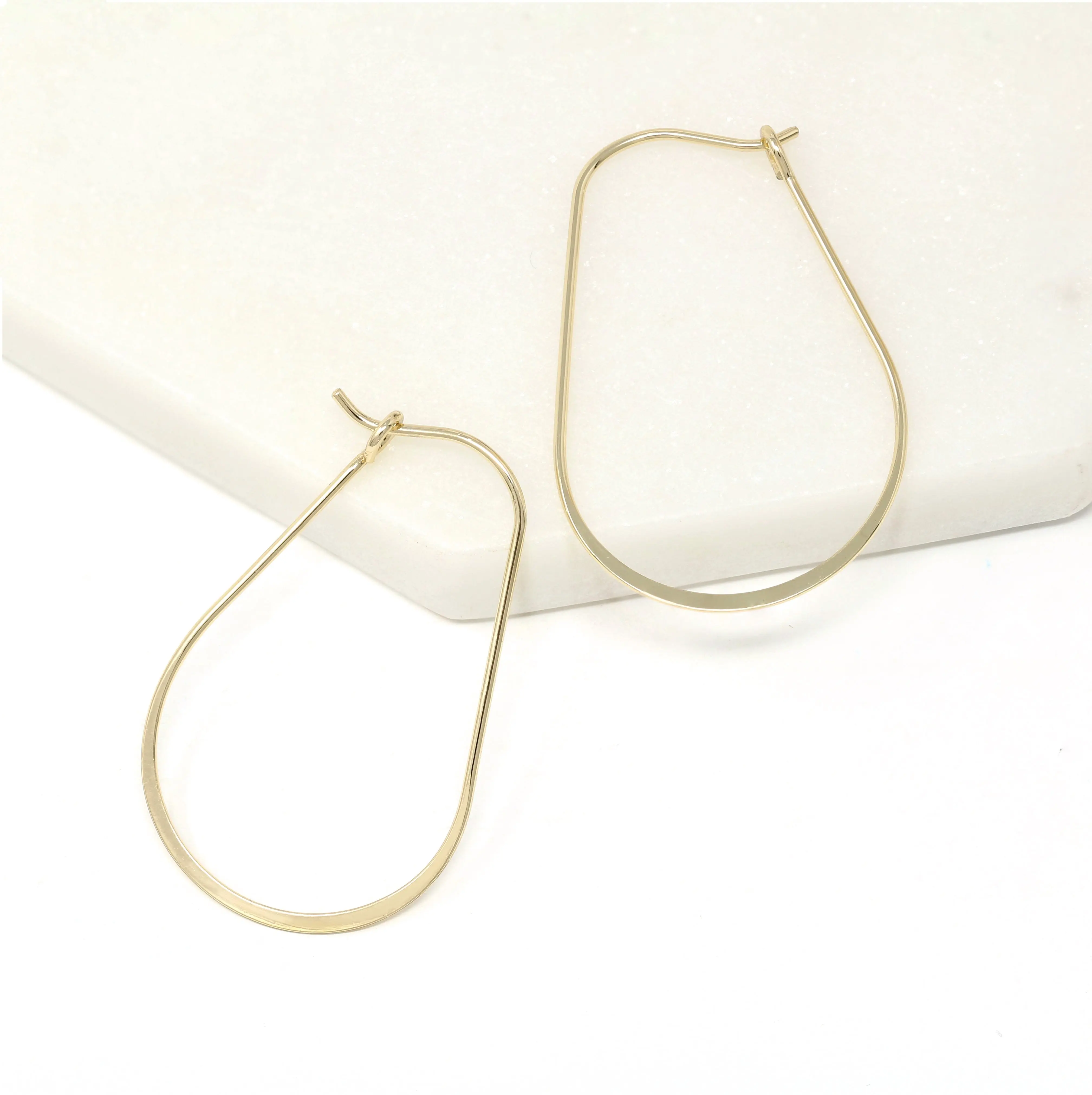 Small Teardrop Lightweight Hoop Earrings Small Teardrop Lightweight Hoop Earrings