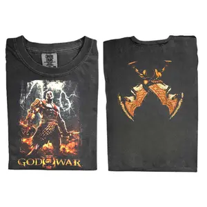 TheGod of War III Kratos Blades of Chaos Comfort Color Shirt, Vintage Y2K Streetwear Shirt, Horror Video Game Shirt, Gift for Men, Gift for Women, Crew Neck T-shirt, Trending T-shirt