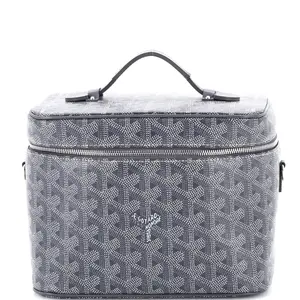 Pre-owned Goyard Canvas Coated Toiletry Bags Muse Vanity Case Coated Canvas by Rebag