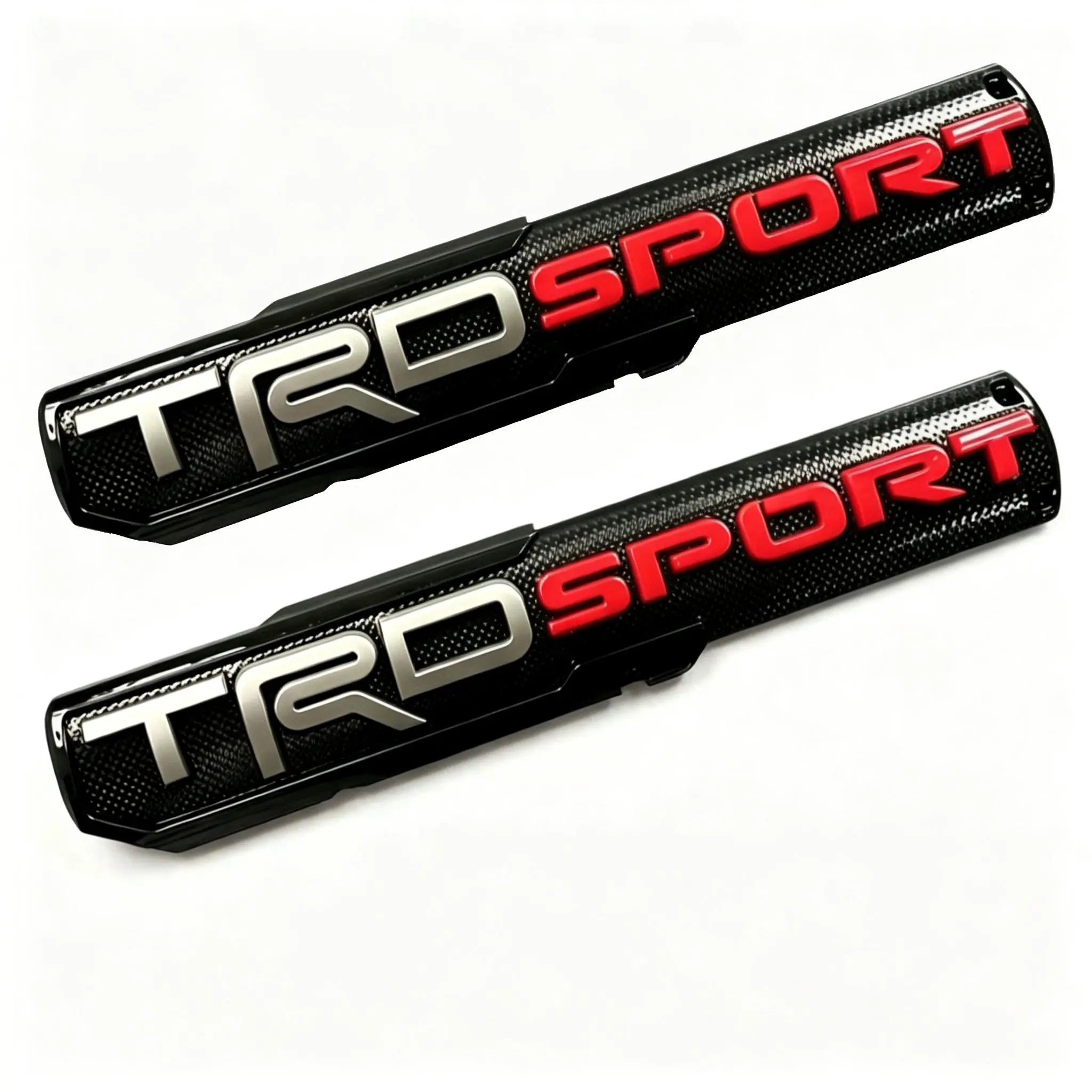 2PCS ABS Plastic Car Emblem Set - Fender Side Offroad Sport Nameplate Badges for Tacoma Tundra 4Runner (TRD PRO, SPORT)