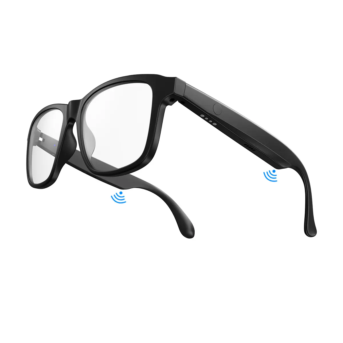 Magnetic Wearable Smart Glasses - Wireless Bluetooth Headphones for Music, Calls, Voice Assistant, Anti-Blue Light, Hands-Free, Fashionable Hiking Gear for Office, Driving