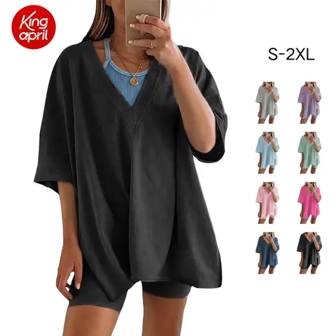Kingapril Fashion 2-Piece Outfit for Women Oversized Biker Shorts Set Hot Shot Reversible Set Tracksuit