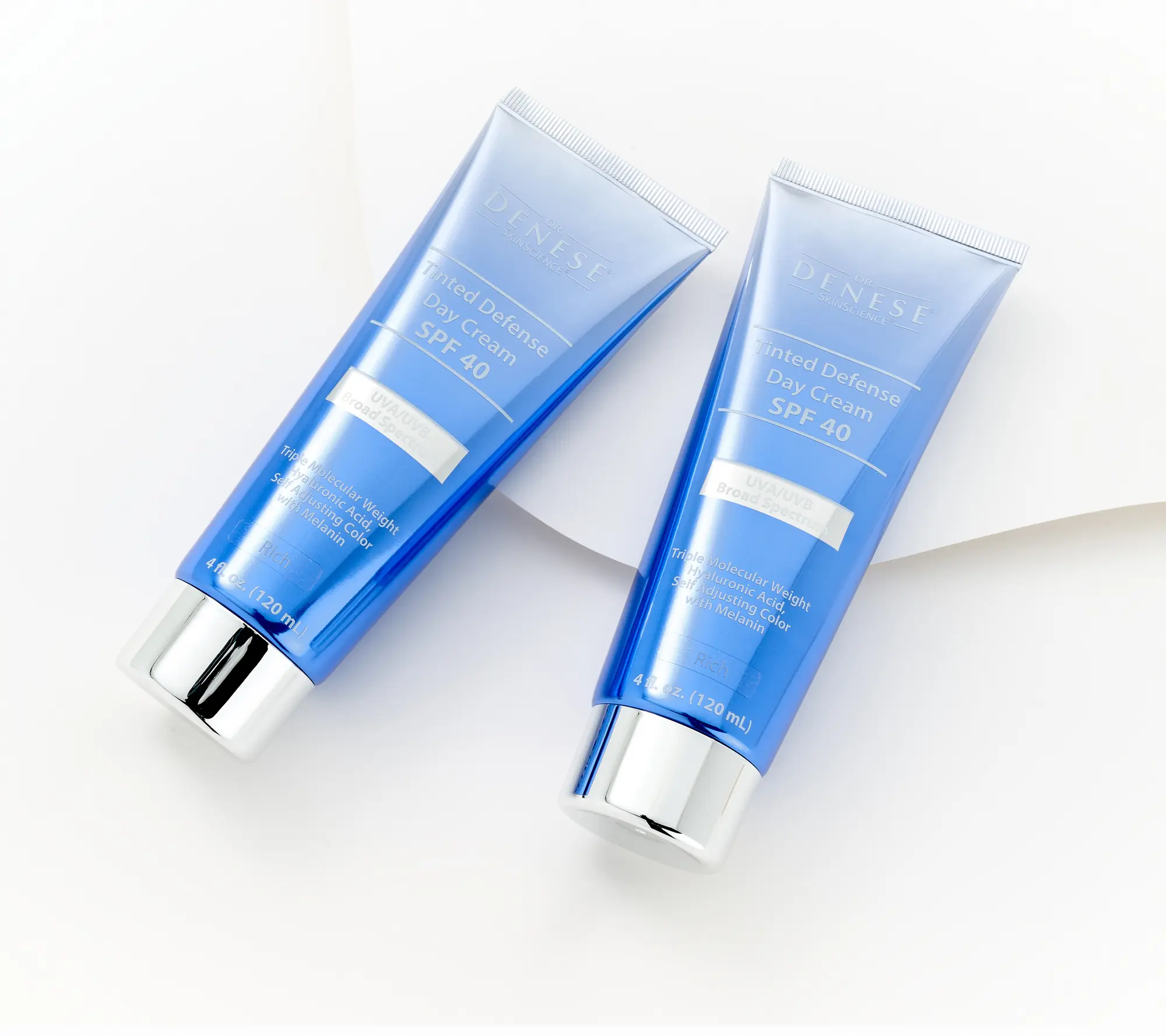 Dr. Denese SPF 40 Tinted Defense Day Cream 4oz Duo