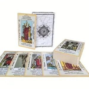 Classic Tarot Deck for Beginners | 78 Card Rider Style Tarot with Guidebook | Large Tarot Cards for Learning