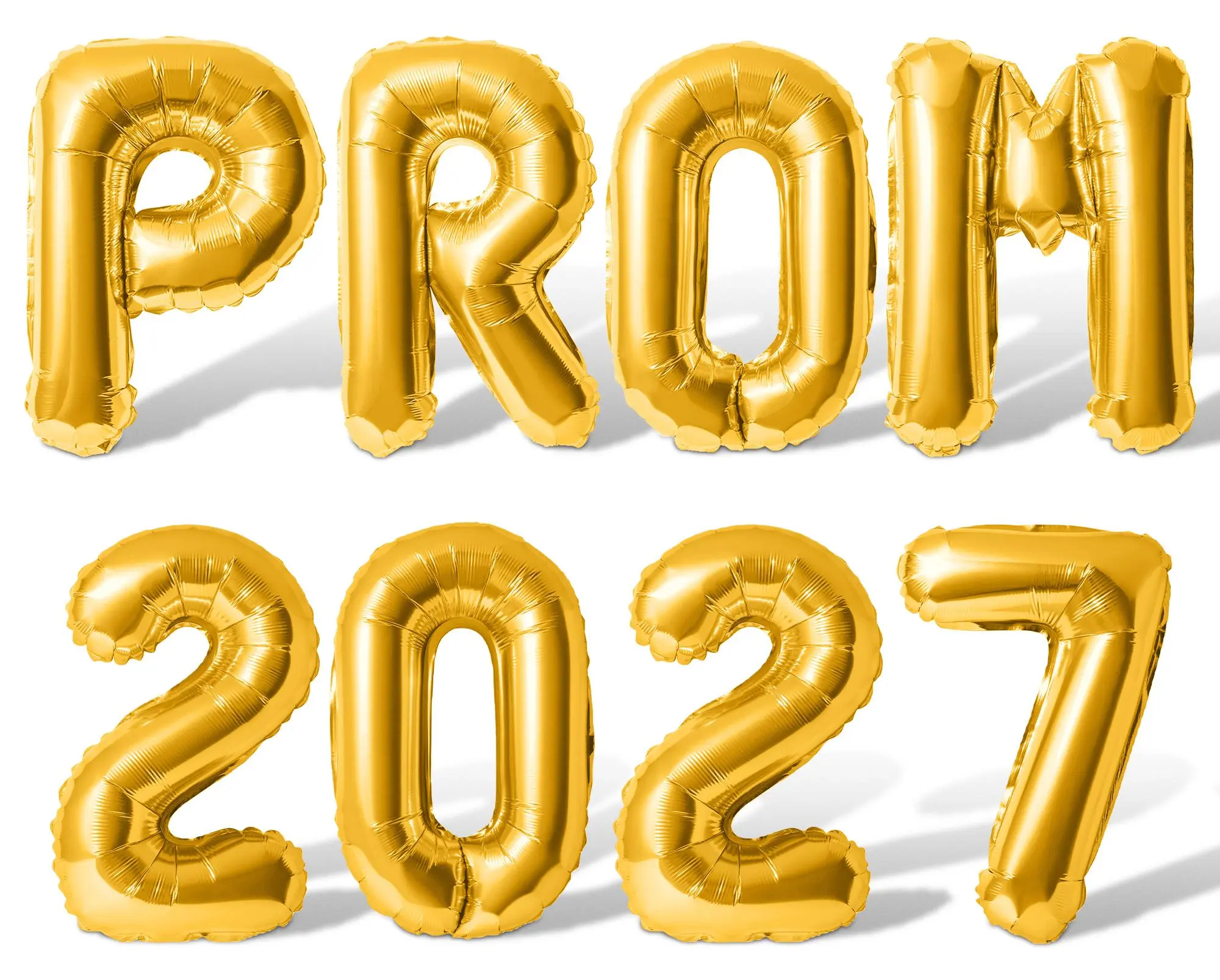 Letter Balloons - PROM 2027 16" Inch Alphabet Letters Foil Mylar Balloon Prom Party Banner