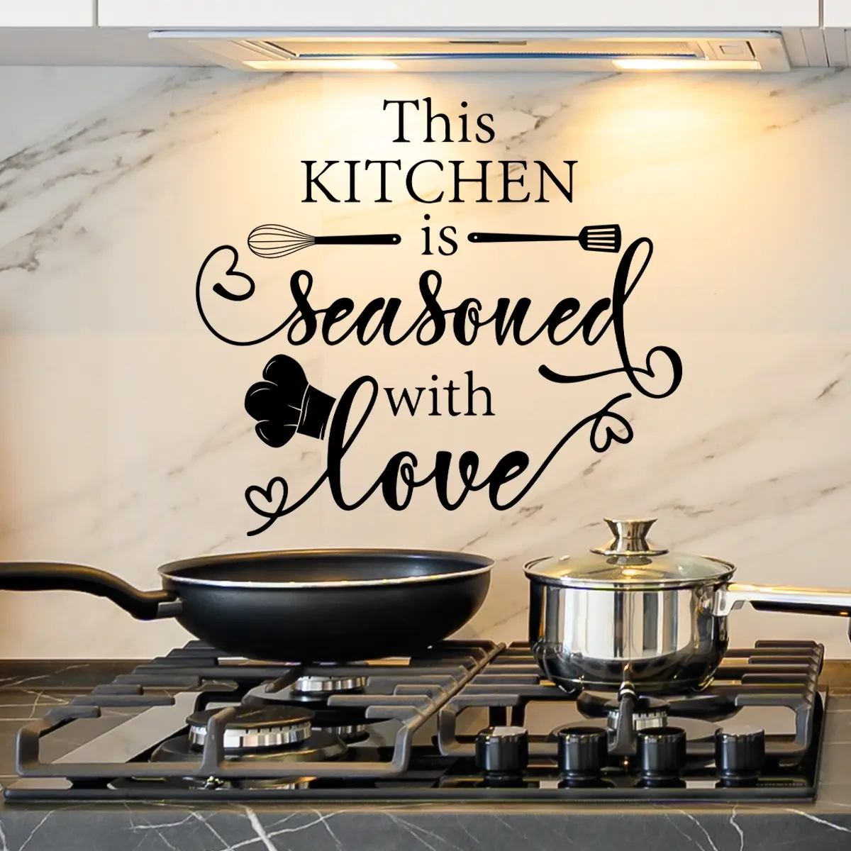 An English Kitchen tableware wall sticker, kitchen background wall home decoration wall sticker, self-adhesive, Decorative wall sticker, Wall Decals Peel and Stick, Decorative Stickers, wholesale (MS2277-KQ)