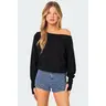 Off Shoulder Oversized Sweater