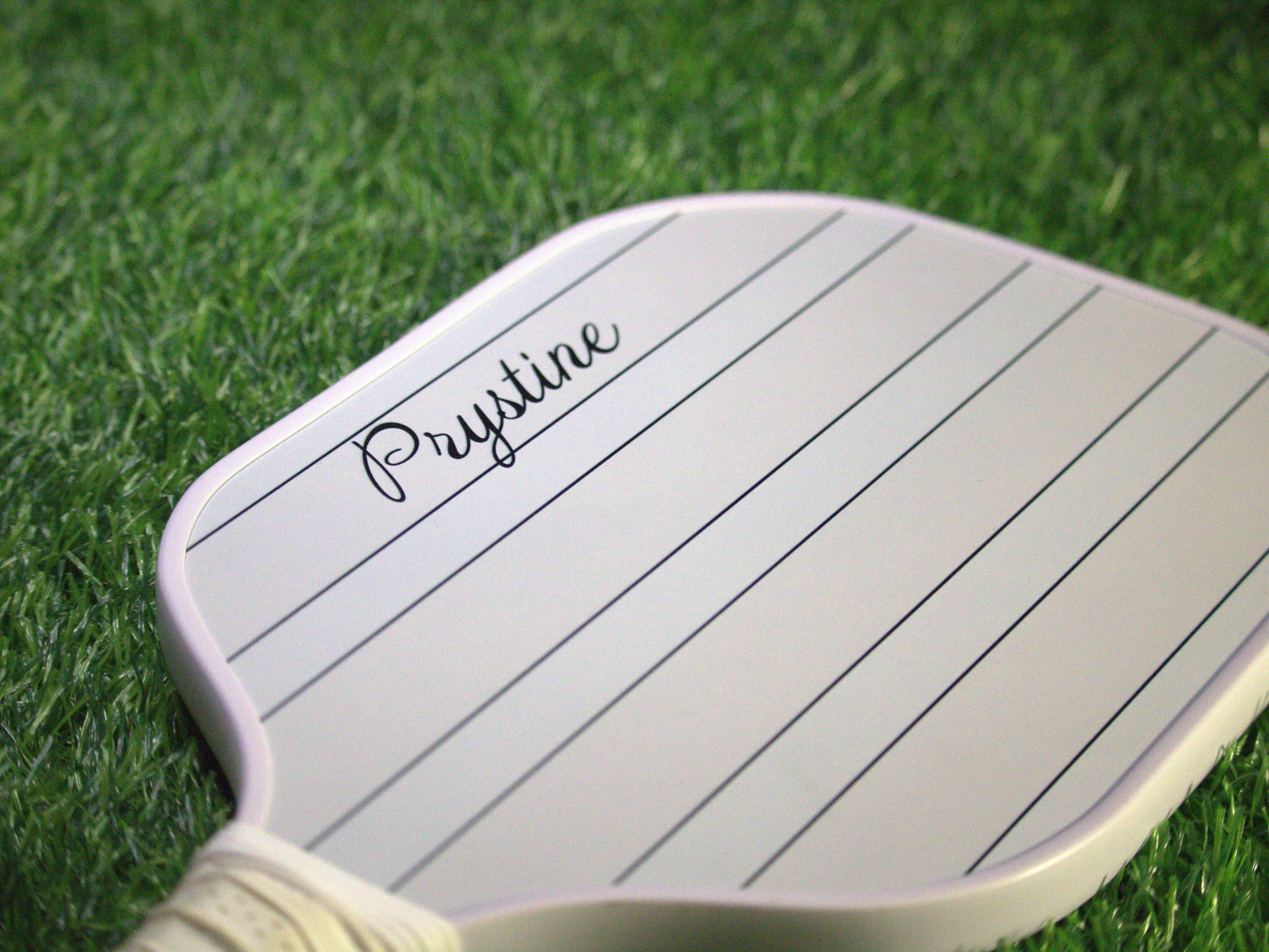 Carbon Fiber Pickleball Paddle Prystine White