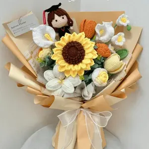 Class of 2026 Graduation Flower Bouquet Gift for Her, Handmade Congrats Grad Flowers, Cute Graduation Ceremony Present