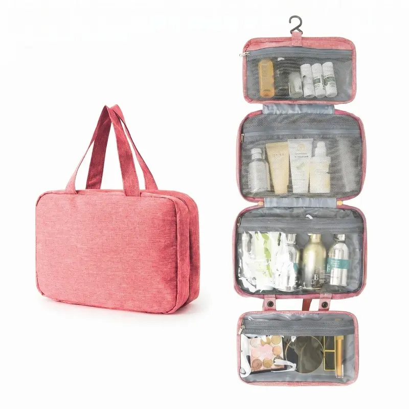 Waterproof Foldable Toiletry Bag, Large Capacity Hanging Travel Cosmetic Organizer, Portable Multifunctional Makeup Bag for Business Trip, Vacation, Gym, Camping, Ideal Gift for Women, Wife & Girlfriend home versatile