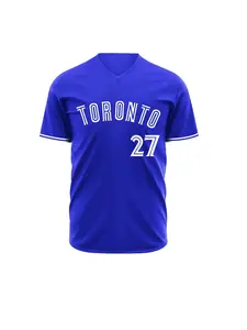 Men's Letter & Figure Patched Striped Trim Short Sleeve Baseball Jersey, Loose Casual Comfy Button Front V Neck Tee for Daily Wear, Men's Top for All Seasons Jersey Shirt