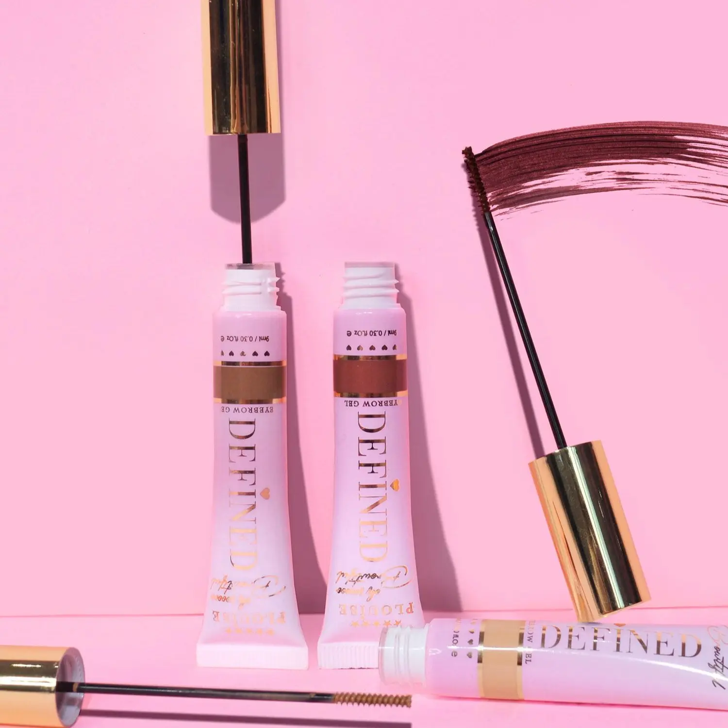 P.Louise Defined Slimline Tinted Eyebrow Gel - Hazelnut Latte