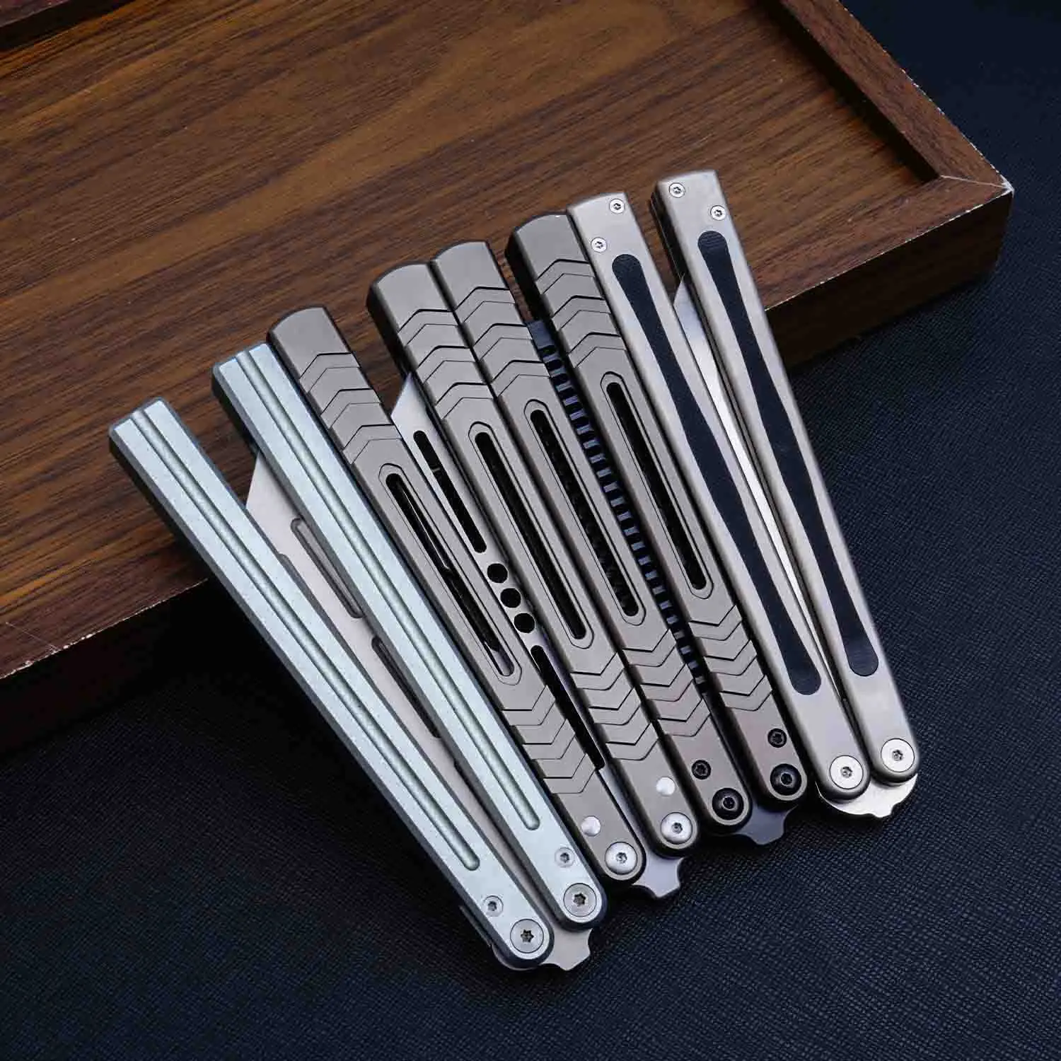 TGZUO Balisong Butterfly Trainer, Lightweight Tool with Safety Non-Sharp Blade, Reusable Pocket Design for Enthusiasts & Outdoor Activities, Lightweight Tools, Reusable Foldable Tool