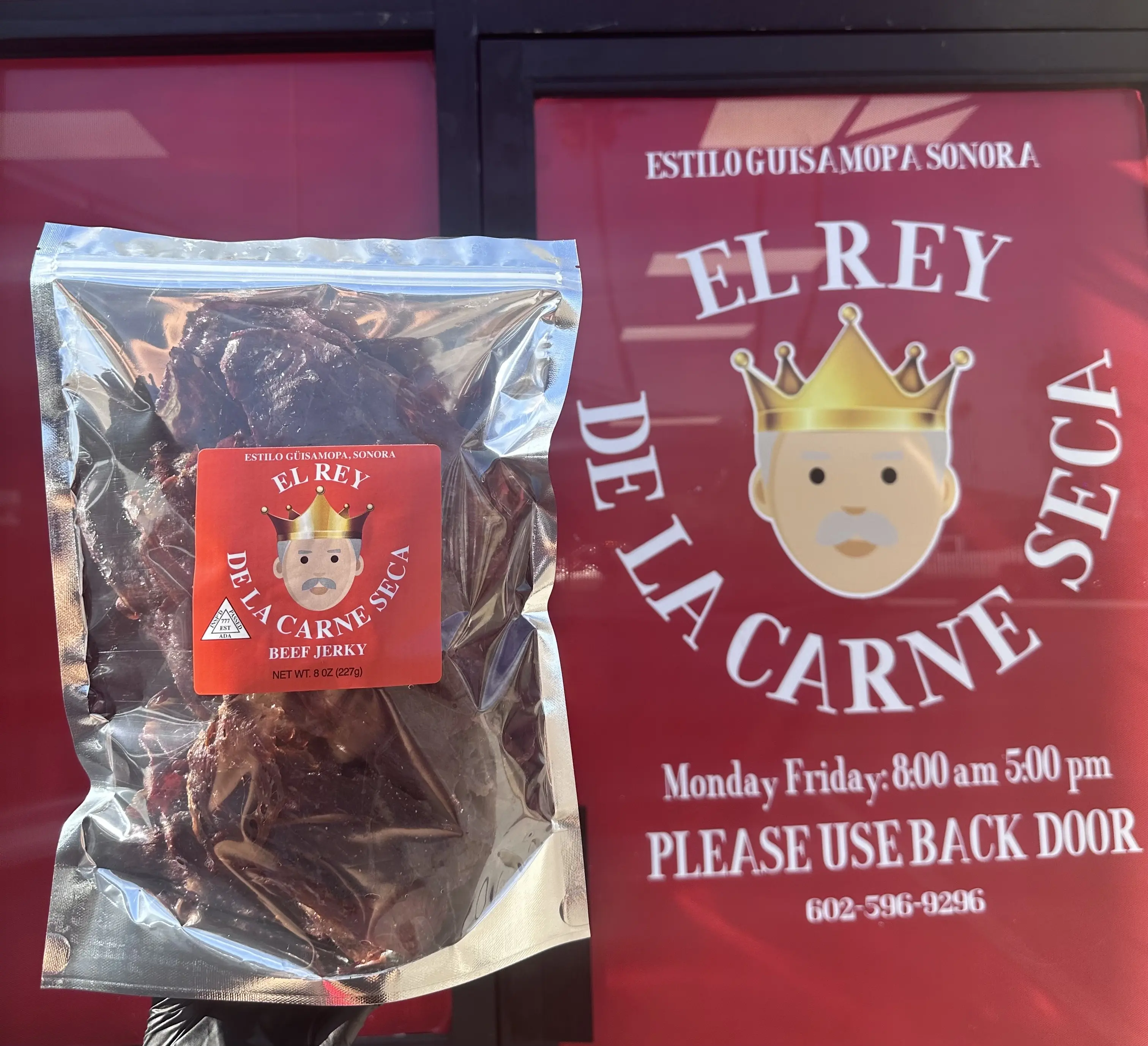 ORIGINAL BEEF JERKY 8oz - CARNE SECA Dried Snack Beef