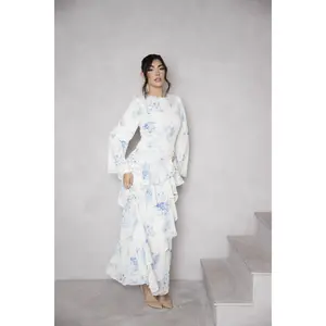 Ada Dress in Blue Floral