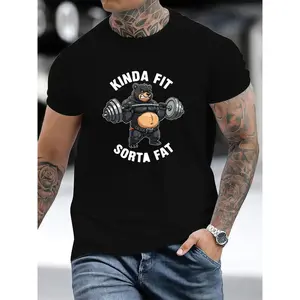 Light & Comfortable Kinda Fit Sorta Fat Bear Gym T-Shirt