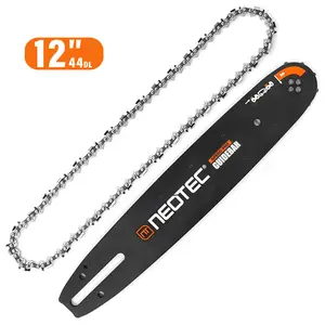 NEOTEC 12-Inch Chainsaw Bar and Chain Combo, 3/8" LP Pitch .050" Gauge 44DL,Compatible with NEOTEC NCS2500 Chainsaw