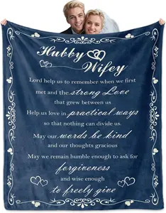 Wedding Gifts for Couples, Bridal Shower Gifts, Engagement Gifts for Newlyweds Newly Engaged Couples,Wedding for Couples Bride and Groom Marriage Prayer Gift Blanket 50x60
