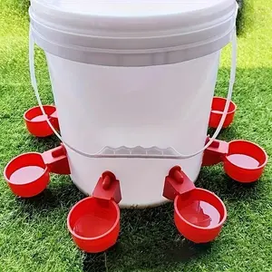 Automatic Chicken Water Dispenser, 12pcs/set Durable Self Stop Feeder, Suitable for Chicken Farms, Easy To Install, Suitable for Poultry, Ducks, and Birds, Feeding Tools