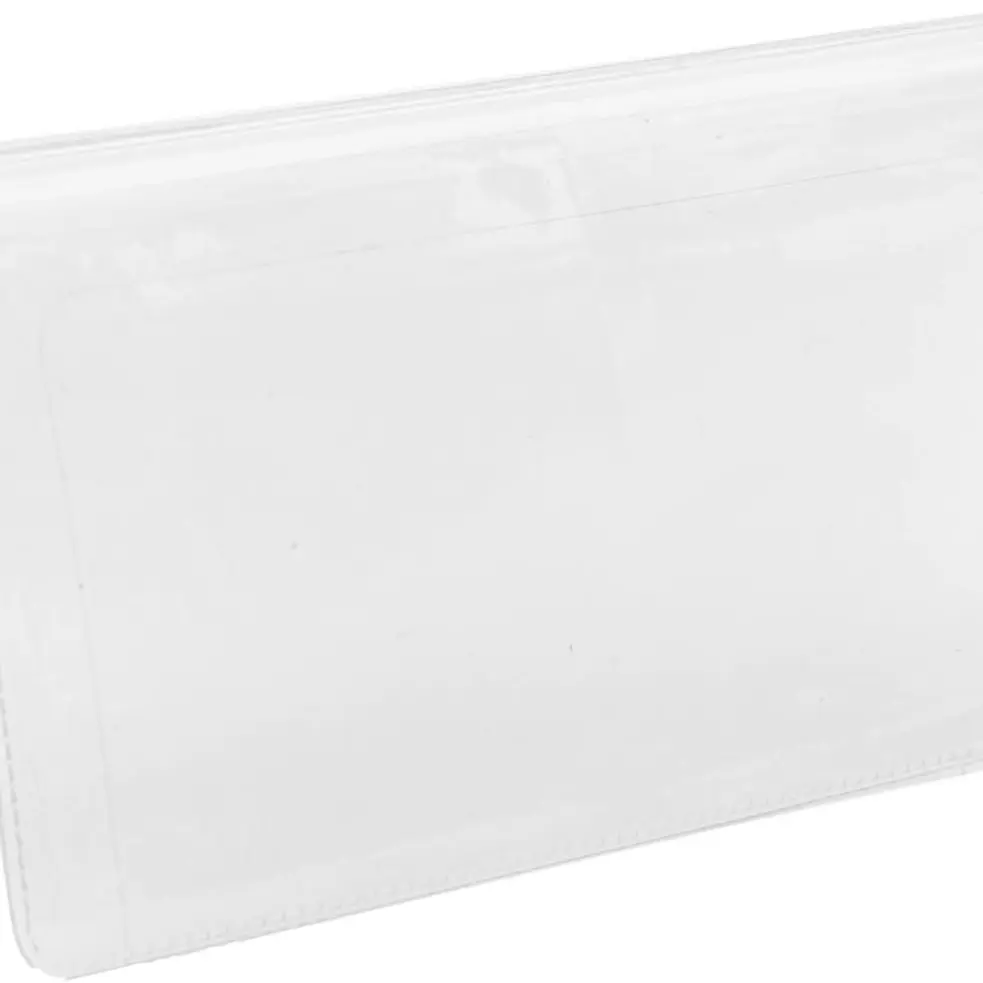 Clear Vinyl Checkbook Cover, Top Tear Personal VInyl Checkbook Cover