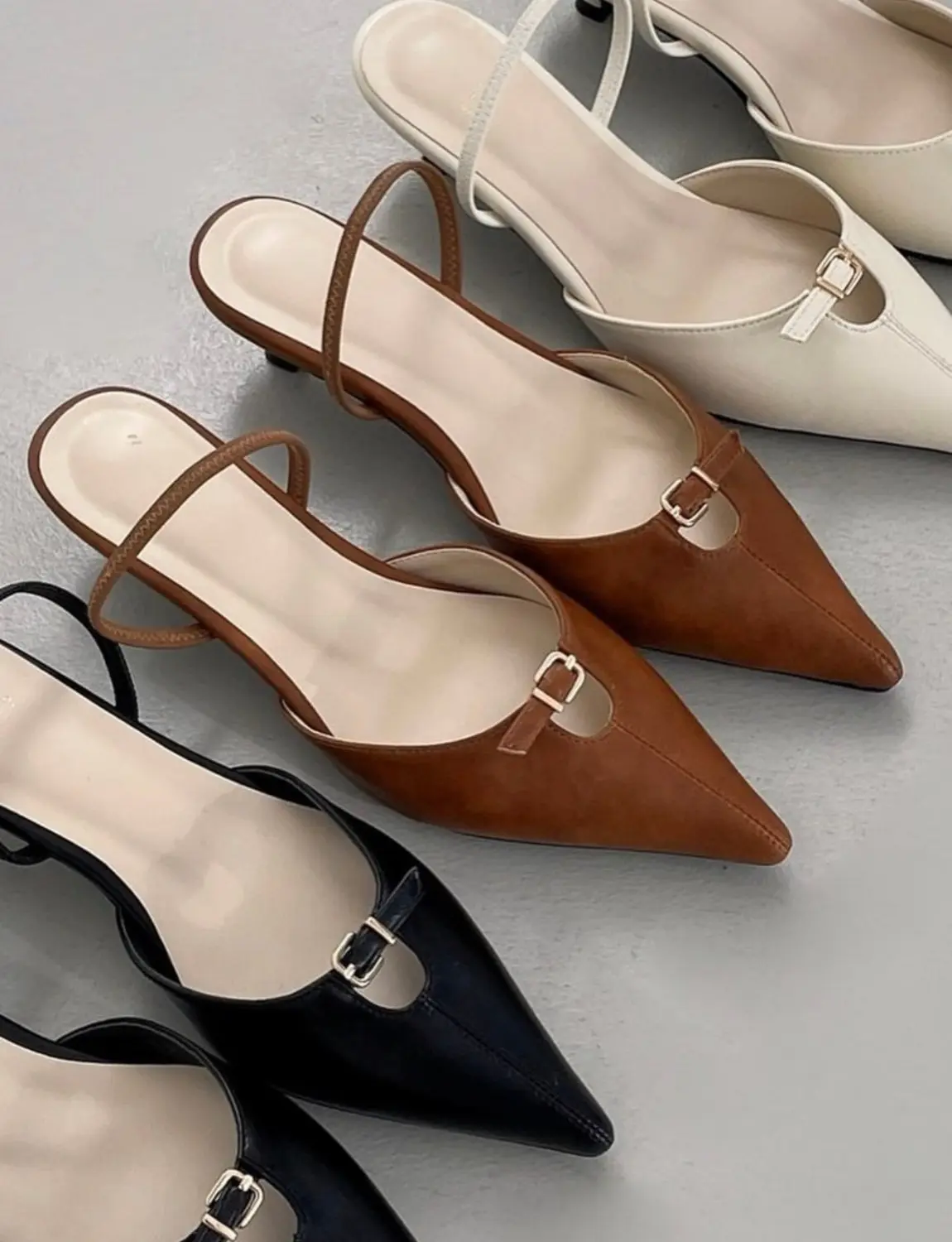 Stiletto Slingback Flats