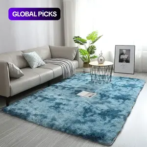 Modern Long Shag Rug, Polyester Fiber Rectangular Carpet for Living Room & Bedroom, Home Use, Multiple Sizes Available, Fluffy Area Rug #GLOBAL PICKS