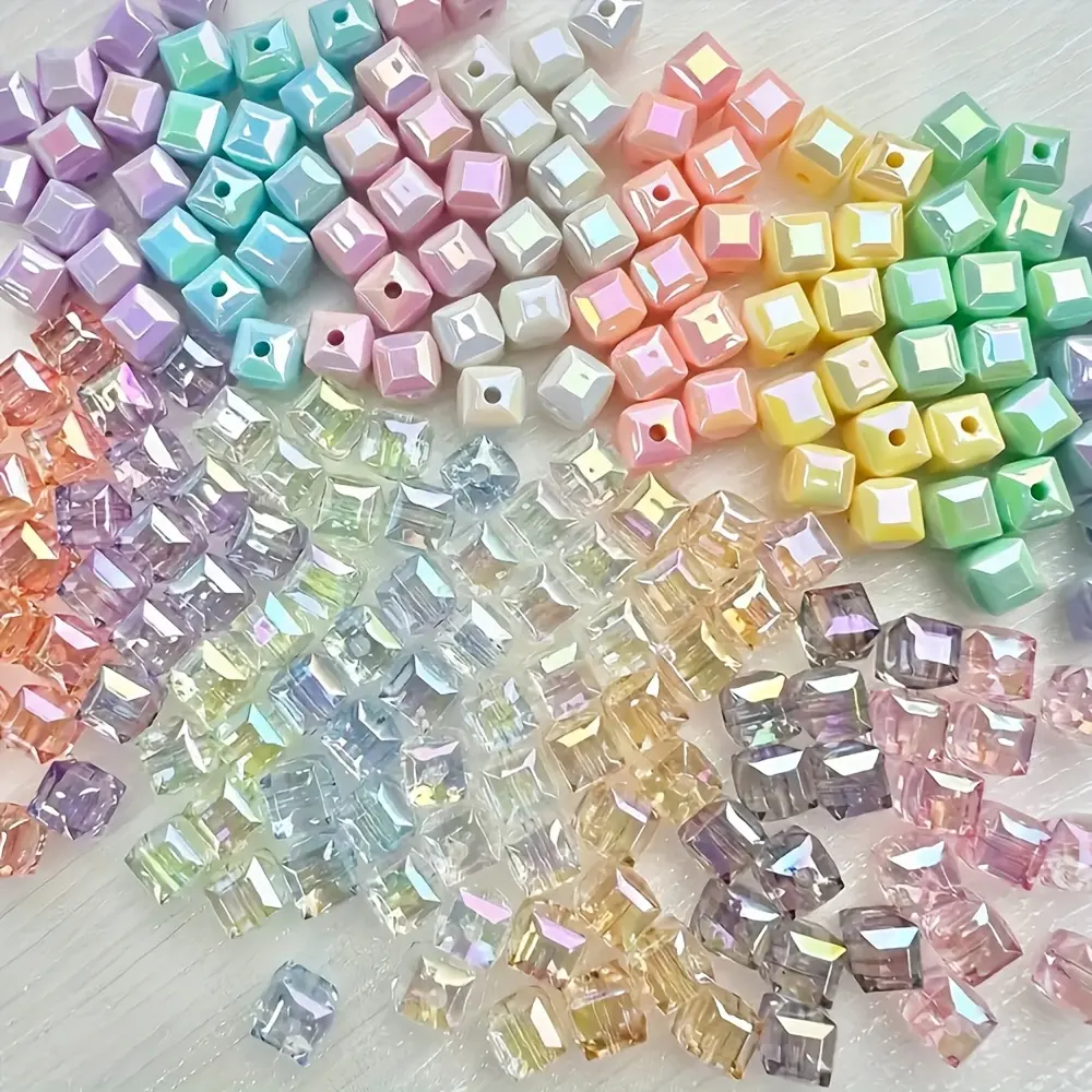 58-Piece Mixed-Color Acrylic Beaded Set, DIY Craft Embellishments for Handmade Bracelets, Necklaces 58-Piece Mixed-Color Acrylic Beaded Set, DIY Craft Embellishments for Handmade Bracelets, Necklaces