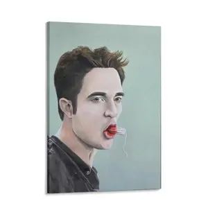 Edward Cullen Funny Bathroom Poster, Twilight Meme Movie Wall Decor Poster, Trendy Bathroom Art Printable