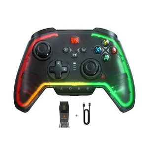 BIGBIG WON Rainbow 2 Pro RGB Bluetooth Wireless Controller with Charing Dock for Switch, PC, Android and iOS