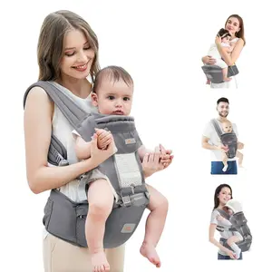 Baby Carrier Newborn to Toddler, Toddler Carrier with Hood All Seasons & All Position Baby Hip Carrier, Hip Carrier for Baby Breastfeeding Ergonomic Lightweight