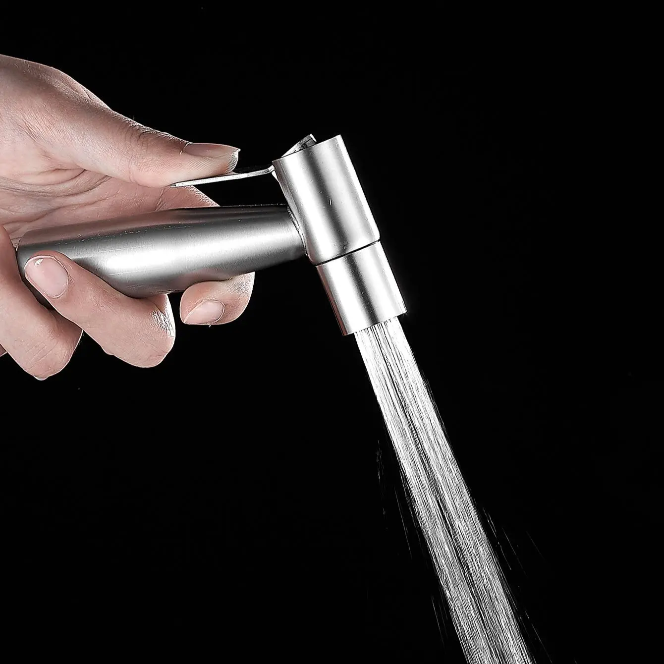Stainless Steel Modern Bidet Sprayer, Handheld Bidet Spray Tool with 1.5m Hose, Toilet Bidet Attachment, Bidet Sprayer for Bathroom, Bathroom Fixtures, Home Accessories