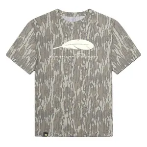 American Fetcher Camo Tee, BOTTOMLAND T-Shirt – Unisex Fit, Soft & Breathable Cotton, Hunting 3D Tee, Gift For Him, Gift For Dad, Gift For Dad, T shirt 3D Camo, Style T Shirt 3D Camo, Camo Shirt 3D