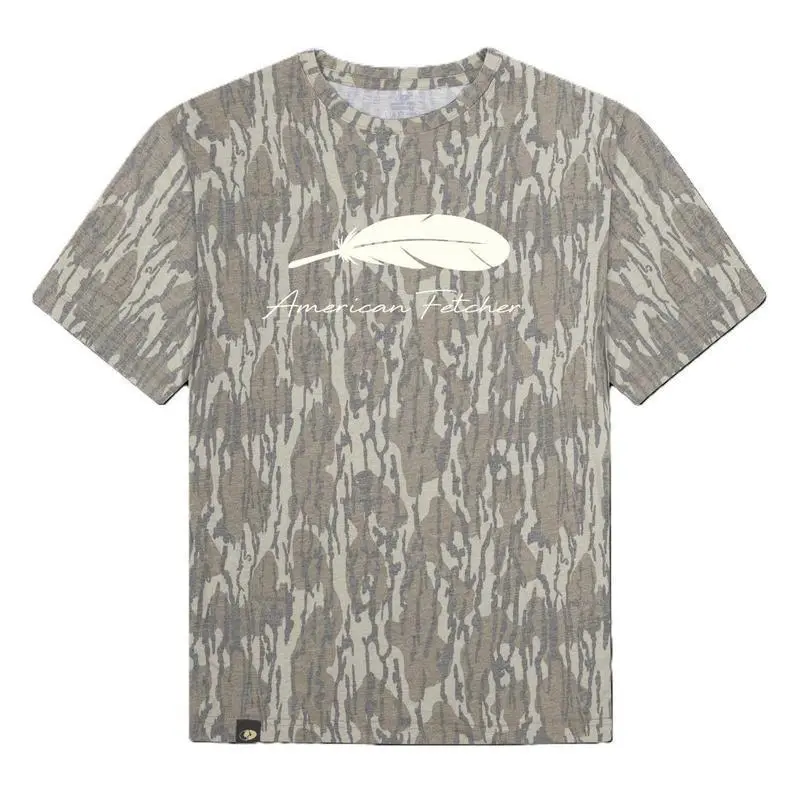 American Fetcher Camo Tee, BOTTOMLAND T-Shirt – Unisex Fit, Soft & Breathable Cotton, Hunting 3D Tee, Gift For Him, Gift For Dad, Gift For Dad, T shirt 3D Camo, Style T Shirt 3D Camo, Camo Shirt 3D