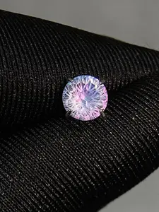 Titanium Firework Stud Earrings for Women and Men | Diamond Grade Fireworks Cut Craftsmanship - Color-Shift Design Unisex 6mm 8mm, Trendy Jewelry