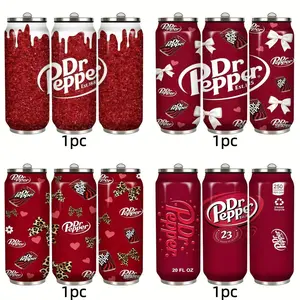 1pc Dr Pepper Theme 17oz Insulated Cup, Sweet Cool Style Portable Water Bottle, Student Gift Cola Cup, Multiple Styles and Colors