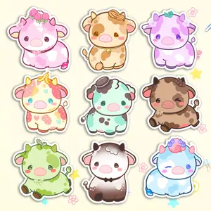 Ice Cream Cow Stickers