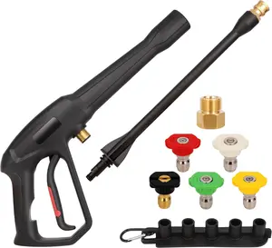 High  Washer Spray  kit with Jet Wand and 5 Spray Nozzle Tips, Compatible with for Karcher, Ryobi, Powerstroke  Washer- 2000 PSI MAX