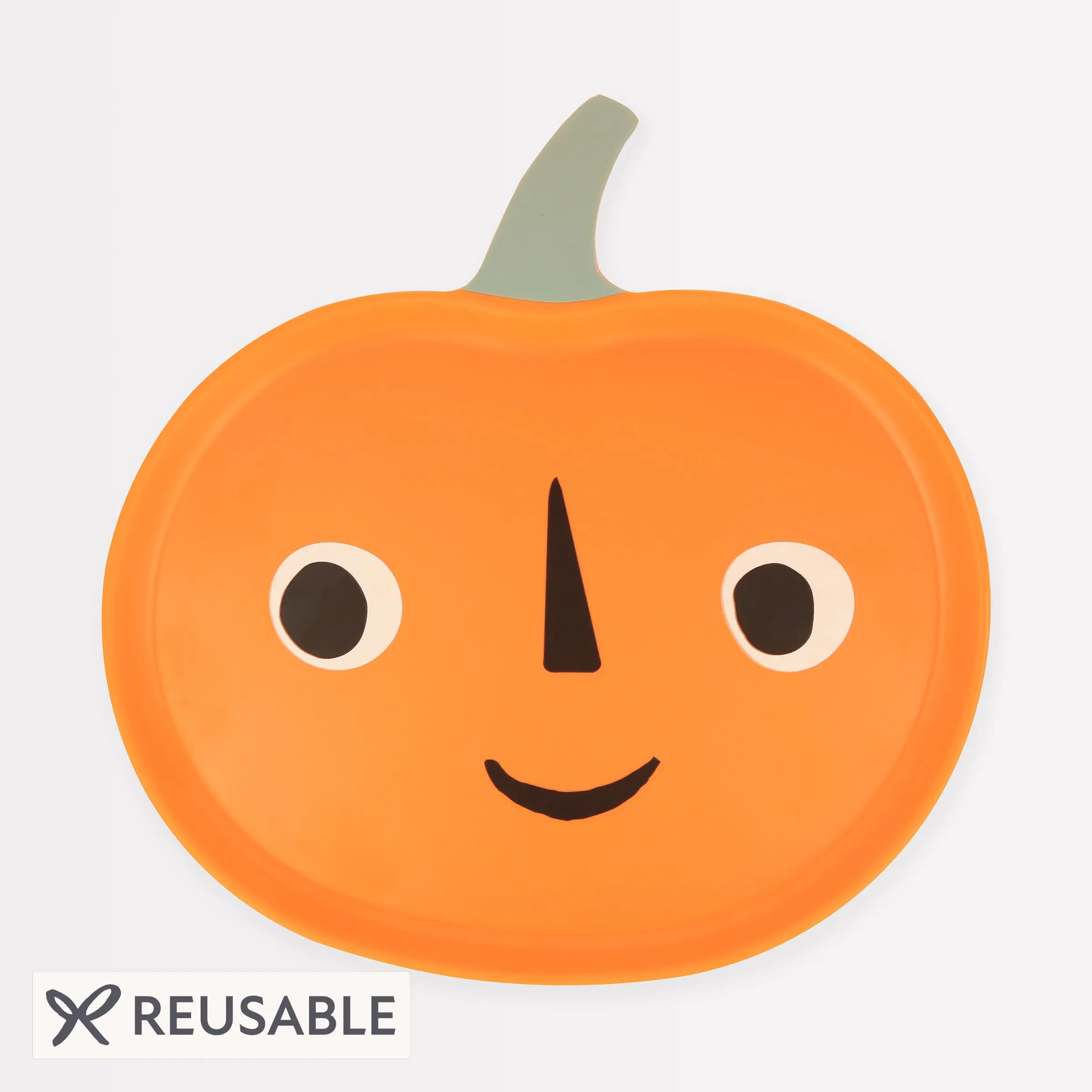 Reusable Jack O' Lantern Plate