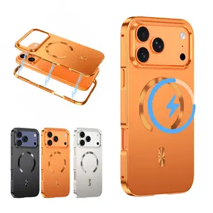 Case For iPhone 17 Pro Max 16 15 Pro Matte Magnetic Quick Release Anti-Fingerprint Finish Protective Cover, MagSafe Compatible Shockproof Case