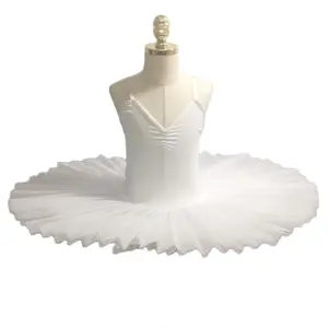 Simple Children Ballet Performance Costume Professional Swan Dance Dress, Kids Ballerina for Dance Recitals and Performances